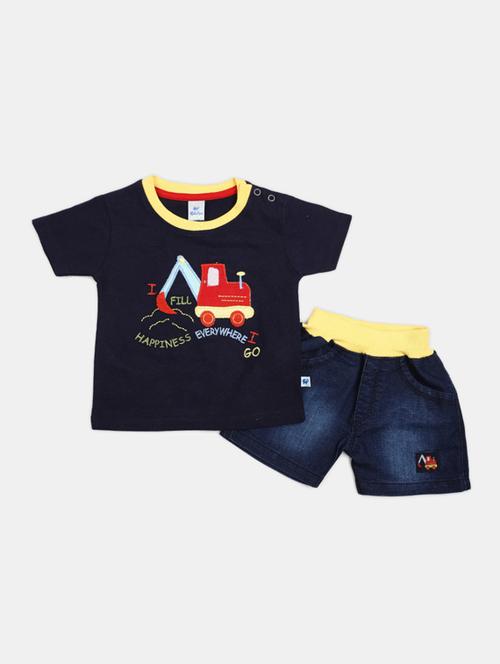 boys printed t shirt and short set - 19914023 - Very Small Image - 1