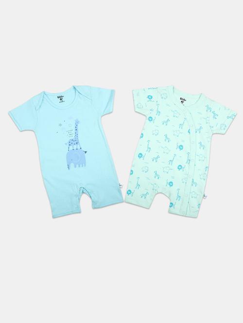 pack of 2 printed rompers - 19914062 - Very Small Image - 1