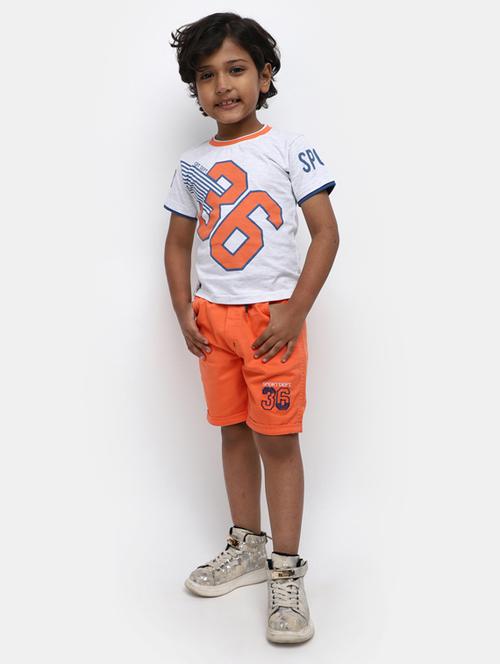 boys printed t shirt and short set - 19914067 - Very Small Image - 1