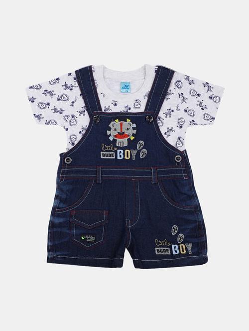 boys denim dungaree set - 19914109 - Very Small Image - 1