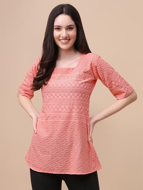 women's a line square neck top - 19915474 - Very Small Image - 1