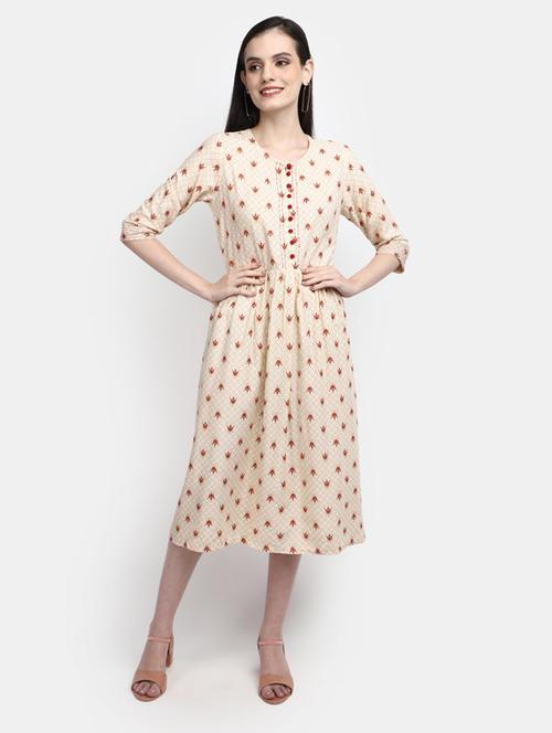 printed anarkali ethnic dress - 19915693 - Very Small Image - 1