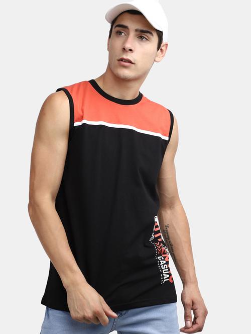 black cotton vest - 19915940 - Very Small Image - 1