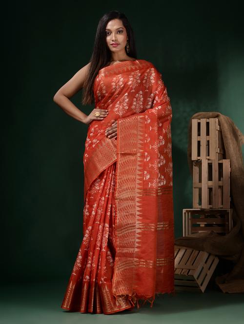 women self design bordered saree with blouse - 19916875 - Very Small Image - 1