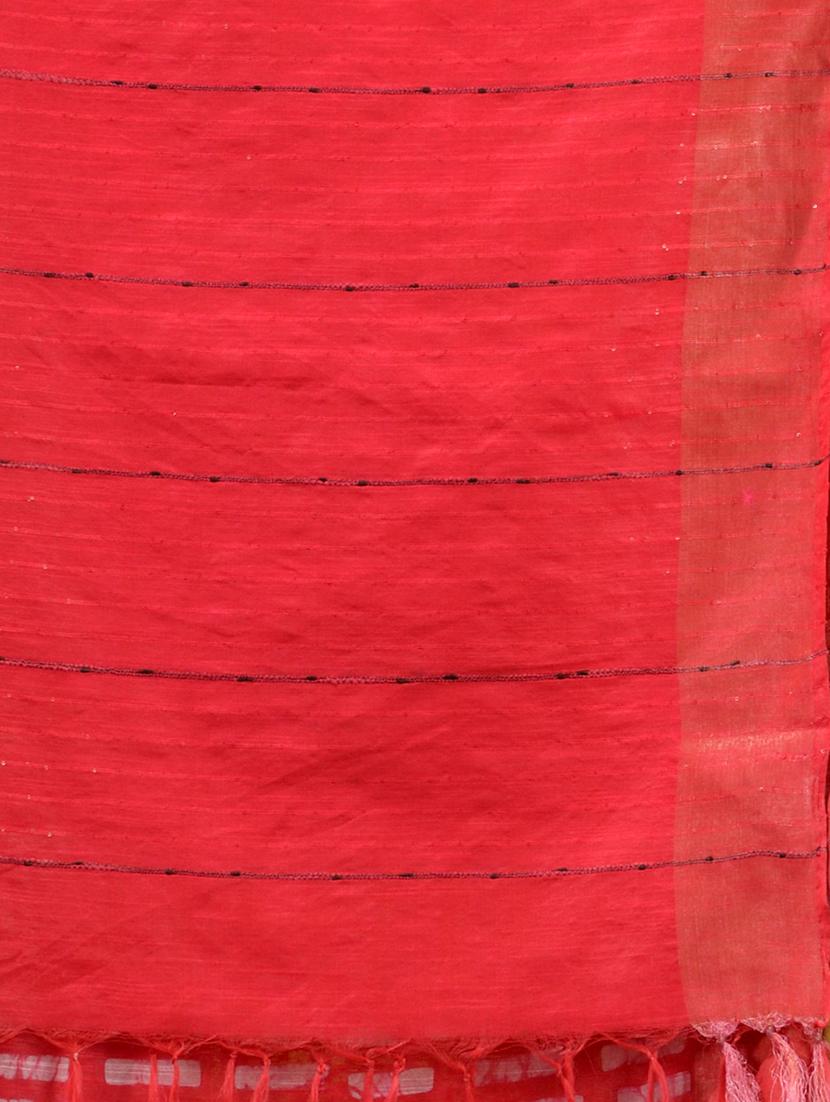 women's printed red colored saree with blouse - 19916902 - Zoom Image - 5