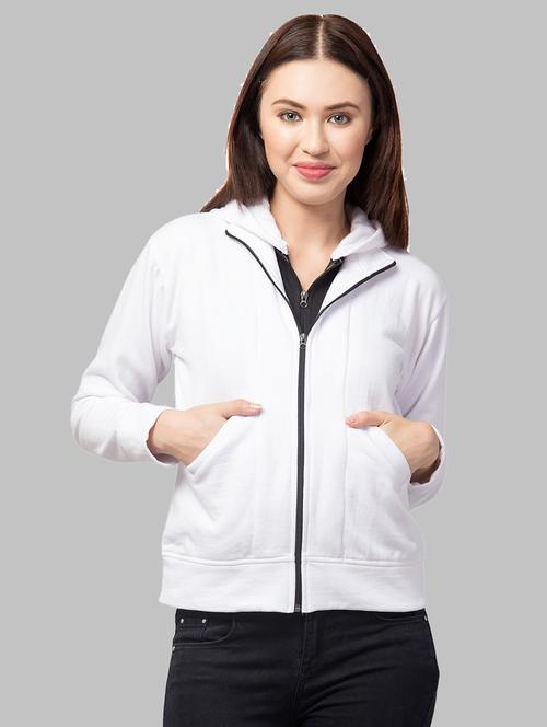 hooded neck solid sweatshirt - 19917107 - Very Small Image - 1