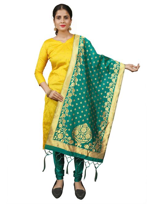 self design churidaar unstitched suit set - 19917749 - Very Small Image - 1