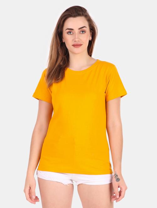 women's plain round neck t-shirt - 19918379 - Very Small Image - 1