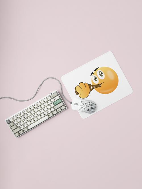 chill emoji text with full chill- emoji printed mousepad for emoji lovers(20cm x 18cm) - 19918419 - Very Small Image - 1