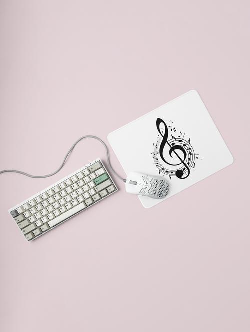 treble clef printed mousepads for music lovers (20cm x 18cm) - 19918700 - Very Small Image - 1