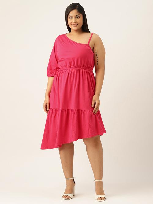 women's tiered dress solid dress - 19919369 - Very Small Image - 1