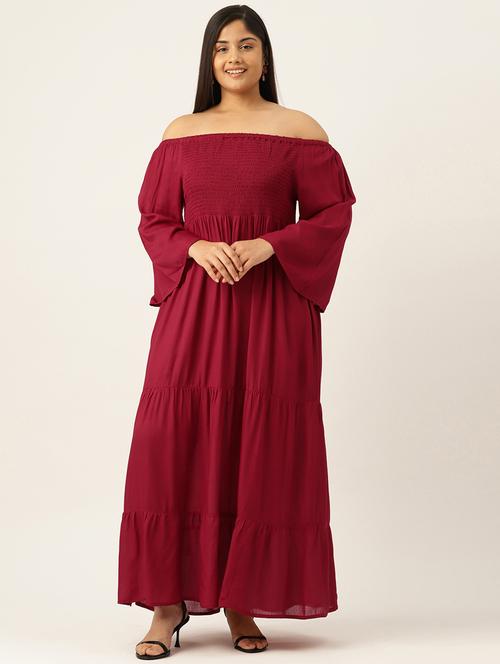 women's tiered dress solid dress - 19919406 - Very Small Image - 1