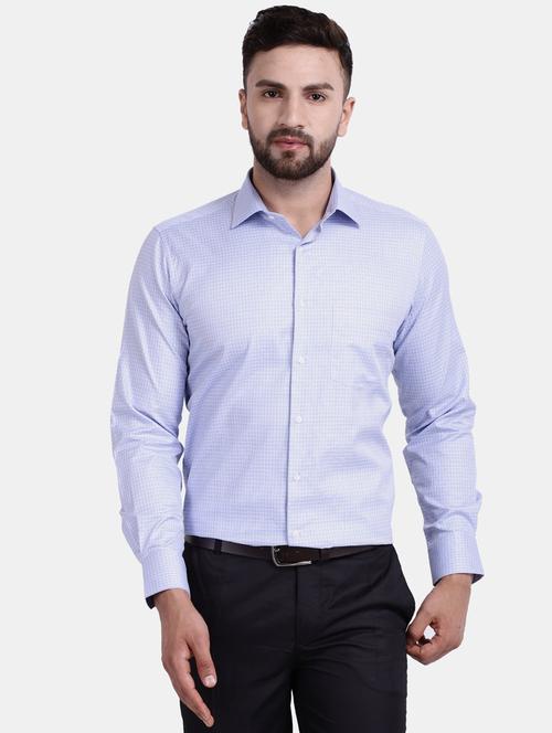 mens checks formal shirt - 19919540 - Very Small Image - 1