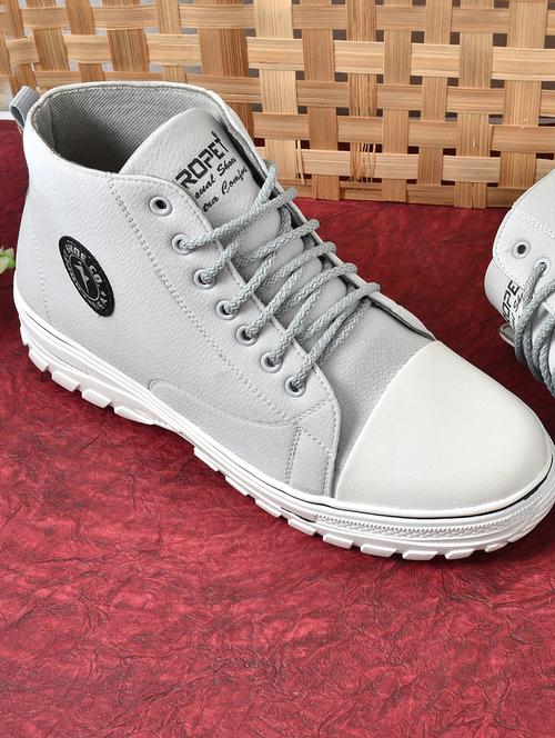 grey lace up casual sneaker - 19925239 - Very Small Image - 1