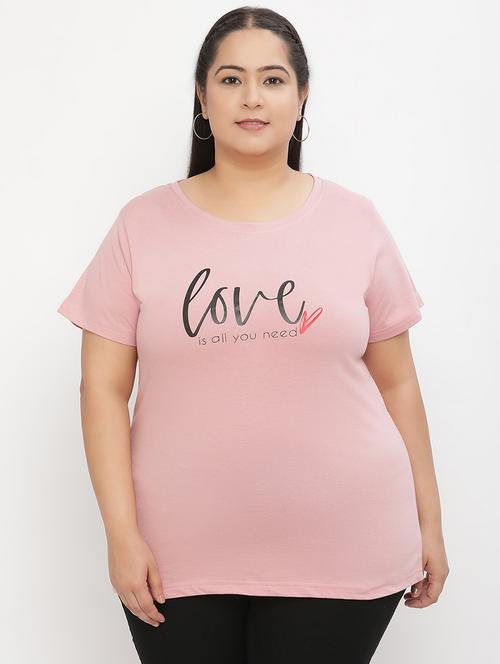 women's chest print round neck t-shirt - 19925712 - Very Small Image - 1