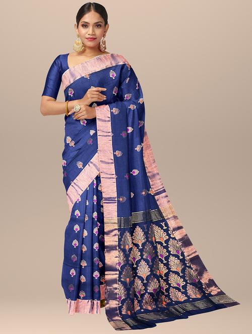 women's banarasi saree with blouse - 19925969 - Very Small Image - 1
