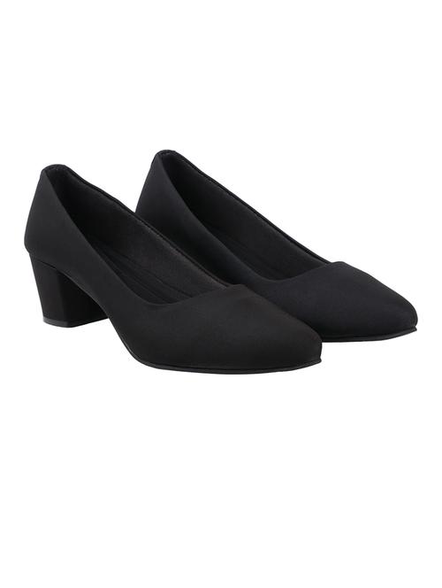 black solid slip-on pump heels  - 19926706 - Very Small Image - 1