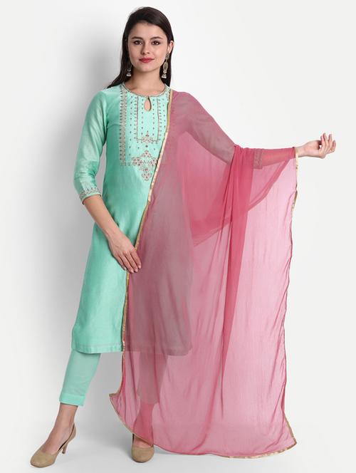 embroidered kurta pant set - 19928129 - Very Small Image - 1