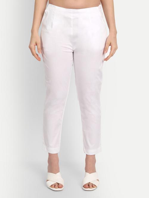 mid rise solid flat front trousers  - 19928367 - Very Small Image - 1