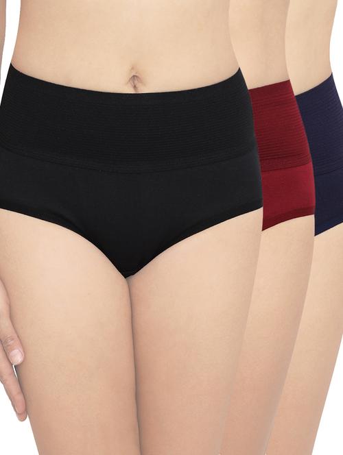pack of 3 solid hipster panties - 19938033 - Very Small Image - 1