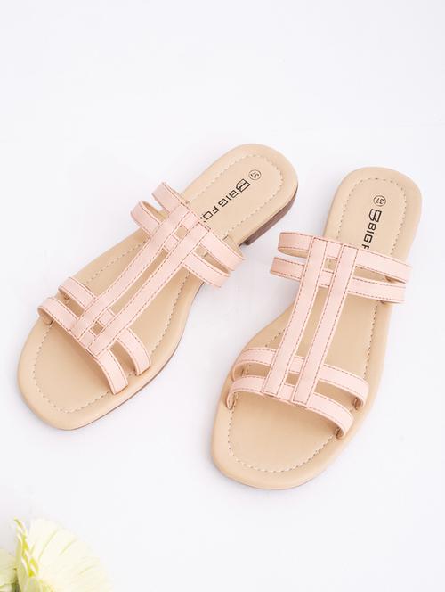 pink synthetic slip on sandals - 19938646 - Very Small Image - 1