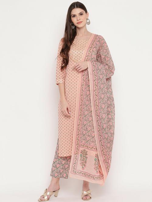 printed kurta dupatta set - 19942675 - Very Small Image - 1