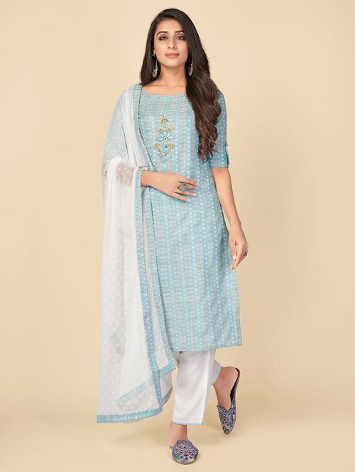printed kurta dupatta set - 19942945 - Very Small Image - 1