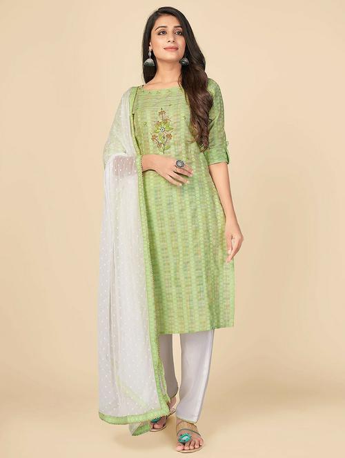 printed kurta dupatta set - 19942946 - Very Small Image - 1