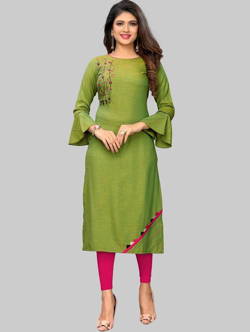 women's straight kurta - 19943098 - Very Small Image - 1
