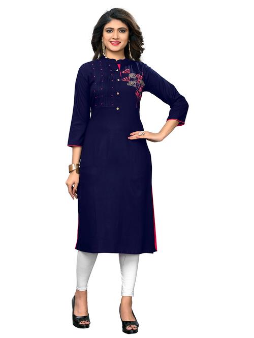 women's straight kurta - 19943111 - Very Small Image - 1