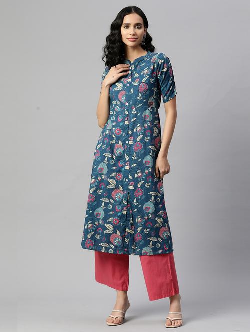 women's a-line kurta - 19943129 - Very Small Image - 1