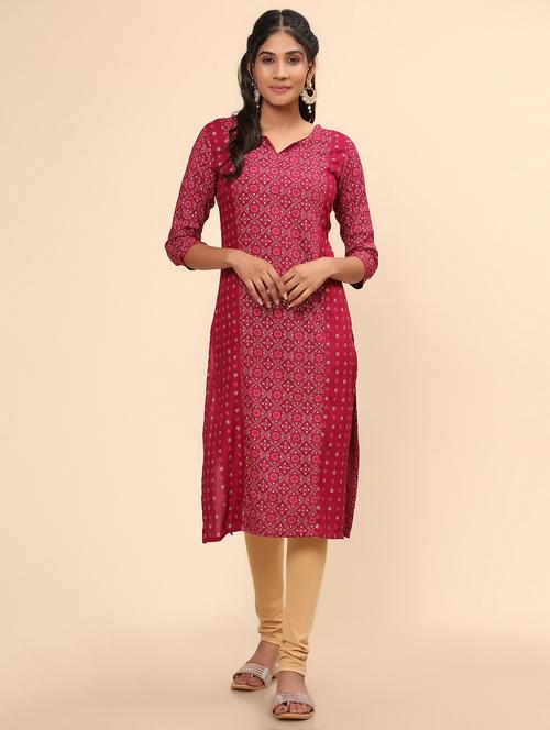 women's straight kurta - 19943151 - Very Small Image - 1