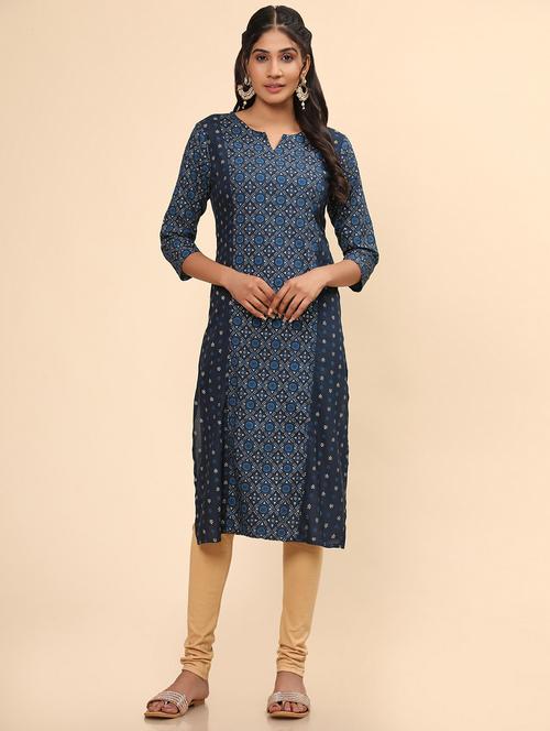 women's straight kurta - 19943152 - Very Small Image - 1