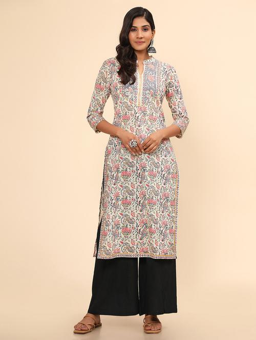 women's straight kurta - 19943299 - Very Small Image - 1
