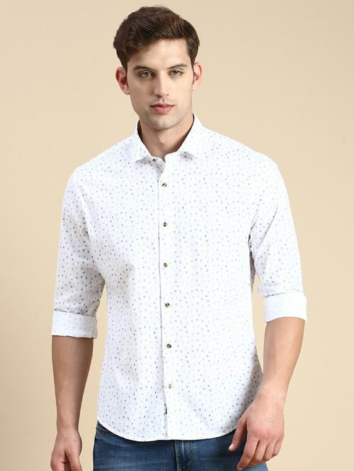 Mens Micro Print Casual Shirt - 19944580 - Very Small Image - 1