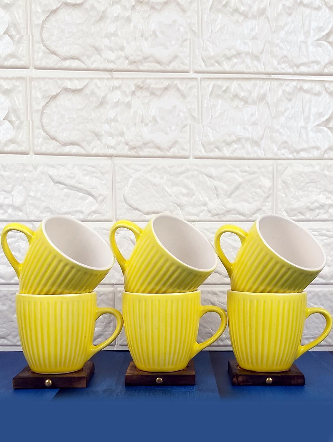 set of 6 cups | cups set | tea cups | coffee cups | ceramic - 19944667 - Standard Image - 2