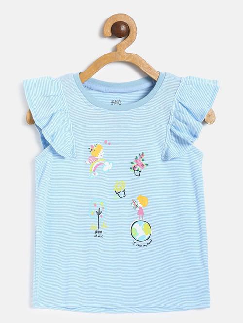 girls round neck top - 19945748 - Very Small Image - 1