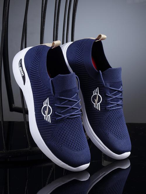 blue solid lace up casual shoes - 19946823 - Very Small Image - 1