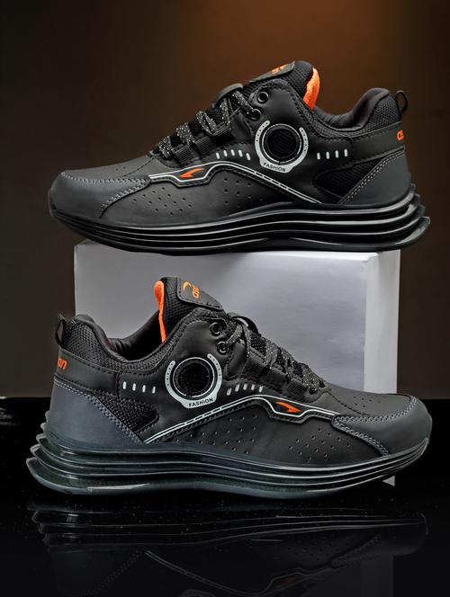 black lace up sneaker - 19946827 - Very Small Image - 1