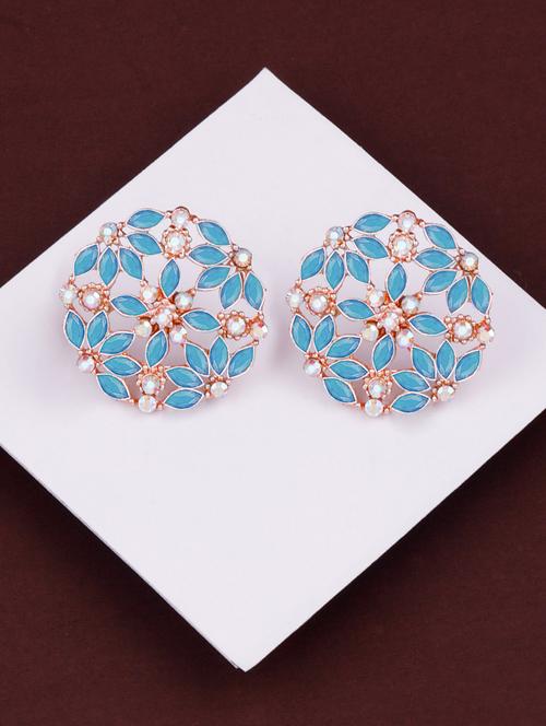 blue alloy studs earring - 19947121 - Very Small Image - 1