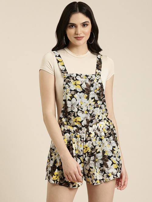 multi colored floral print dungaree  - 19947806 - Very Small Image - 1