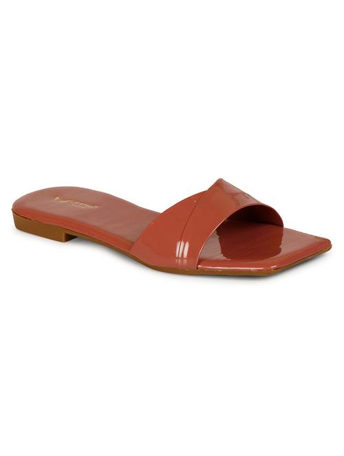 solid slip-on flat sandals - 19948151 - Very Small Image - 1