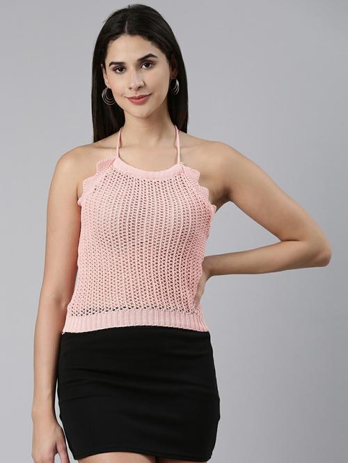 pink wool tank  top - 19948393 - Very Small Image - 1