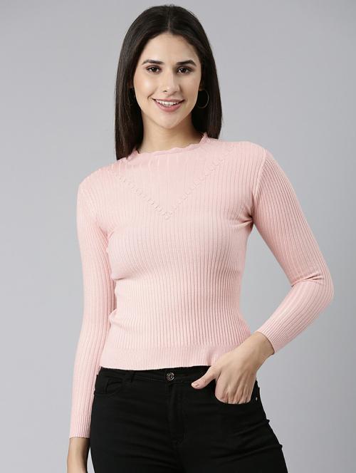 women's straight high neck top - 19948517 - Very Small Image - 1