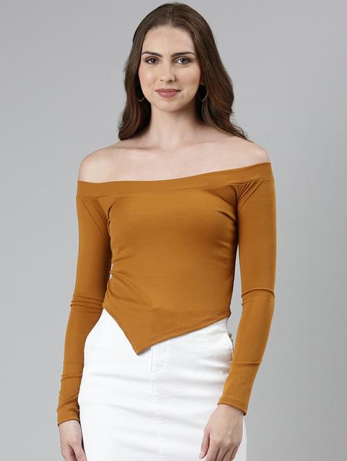 women's asymmetric off shoulder top - 19948578 - Very Small Image - 1