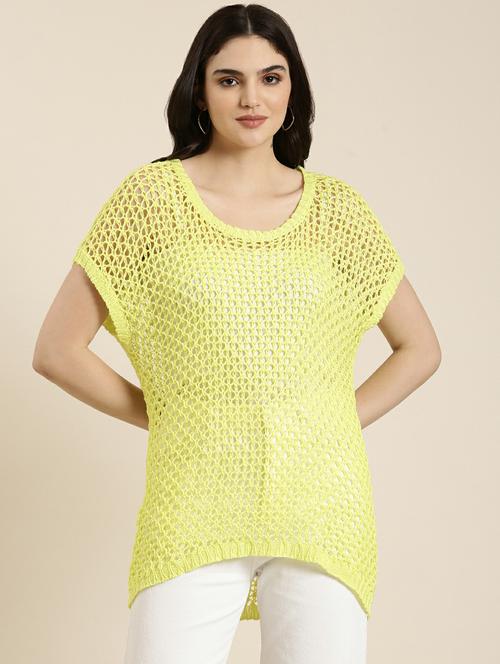 women's high-low scoop neck top - 19948670 - Very Small Image - 1