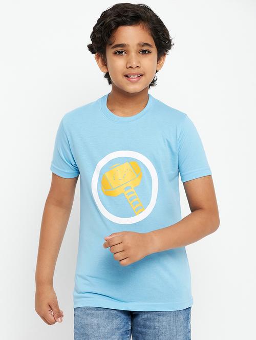 Boys Round Neck Printed T-shirt - 19949002 - Very Small Image - 1