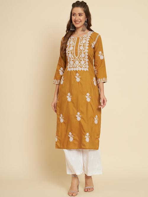 women's straight kurta - 19949126 - Very Small Image - 1