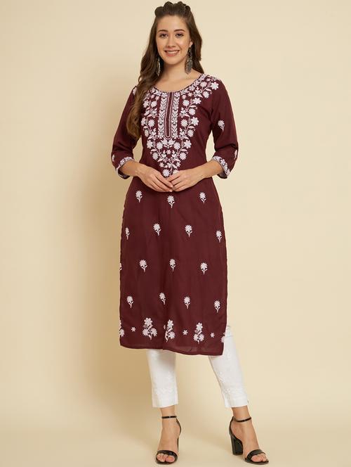 women's straight kurta - 19949129 - Very Small Image - 1