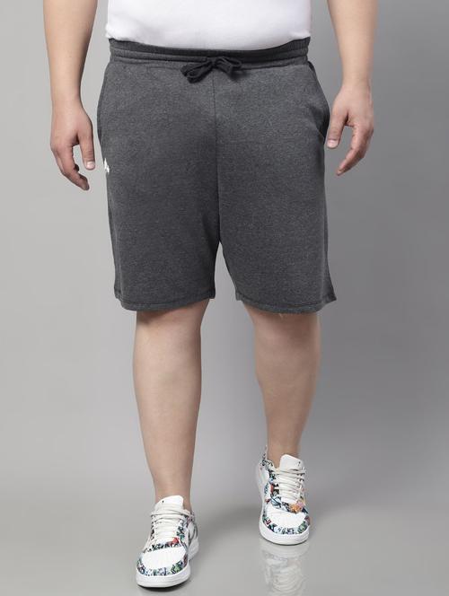 mid rise solid cotton shorts - 19950789 - Very Small Image - 1